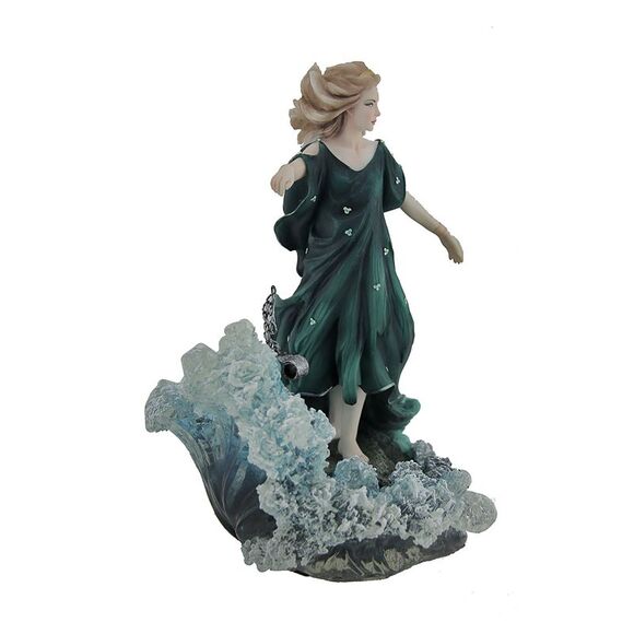 Dechainee By Melanie Delon Rebellious Woman In Green Statue